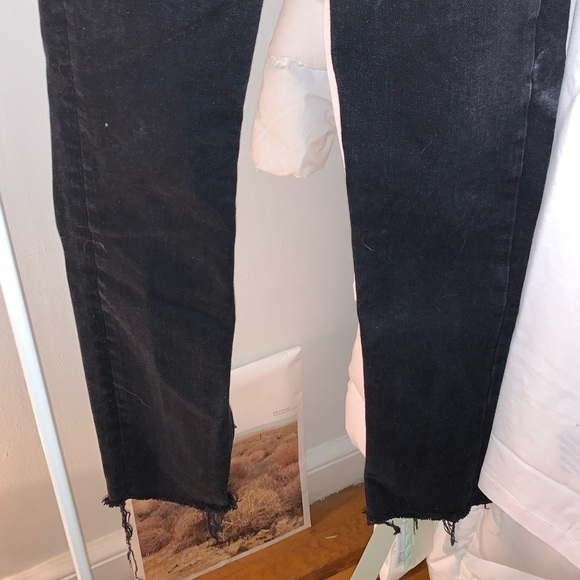 SOLD! Black Distressed Zara Jeans - Picture 5 of 8